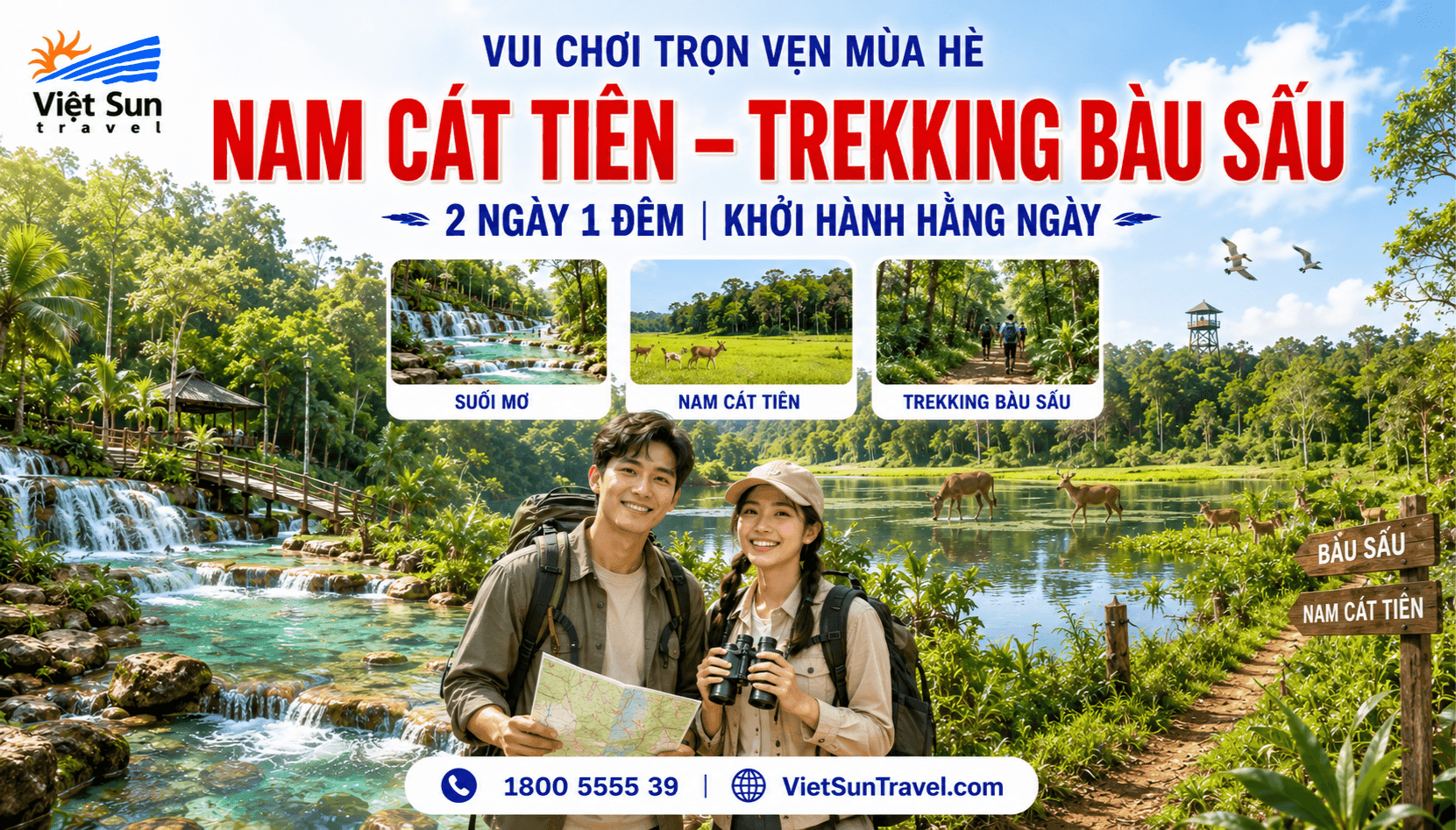 NAM CÁT TIÊN - TREKKING BÀU SẤU