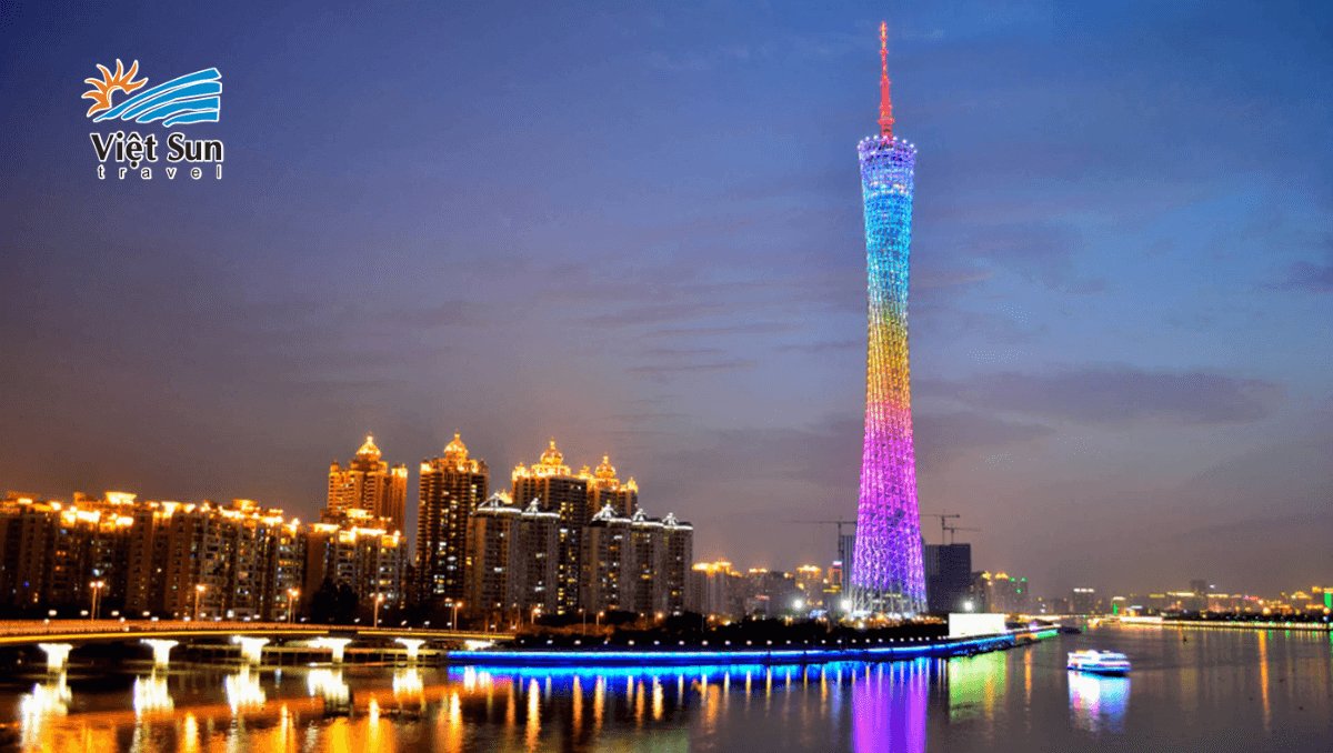 Tháp Quảng Châu tráng lệ