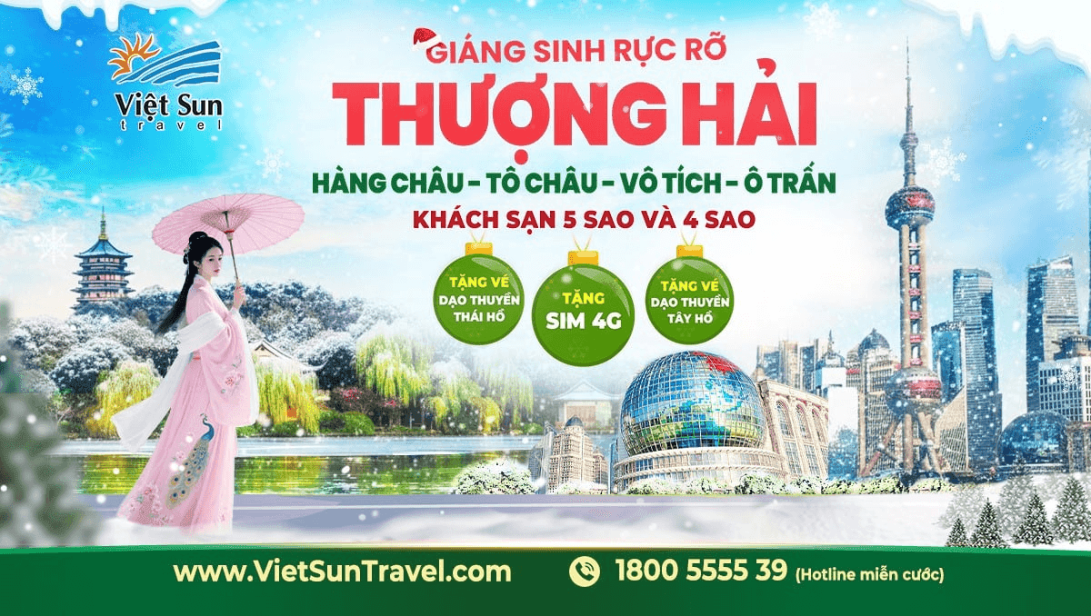 Tour du lịch Thượng Hải 5N5Đ