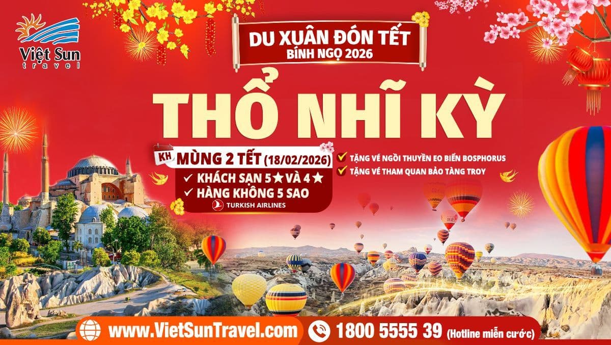 du lịch thổ nhĩ kỳ tết nguyên đán