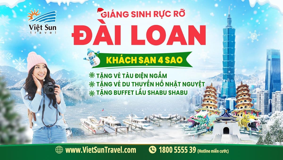 tour Đài Loan giáng sinh