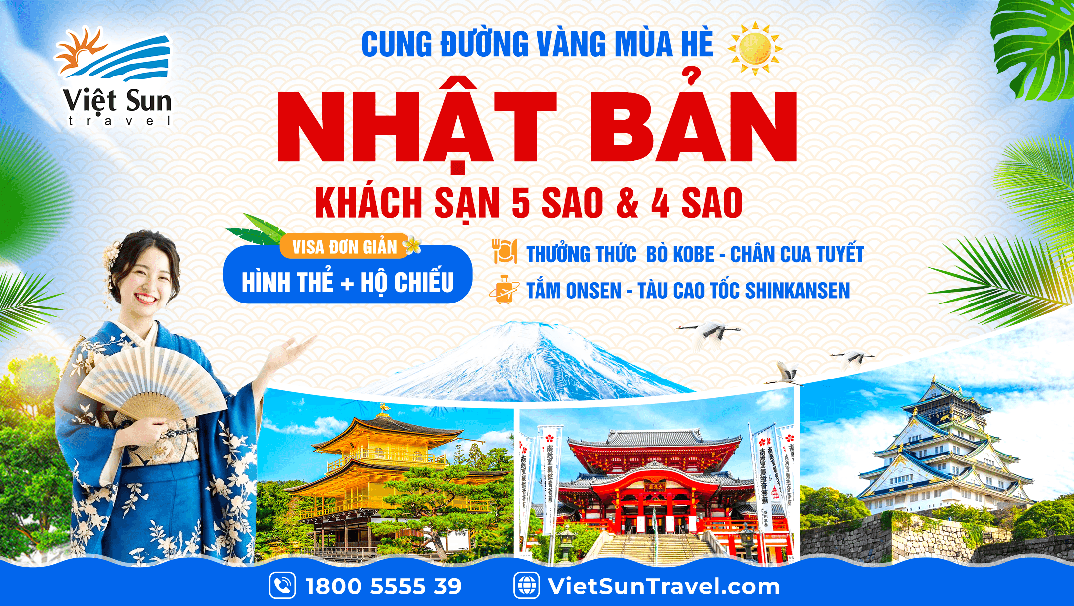 Tour Nhật Bản Cung Đường Vàng Mùa Hè 7 ngày 6 đêm