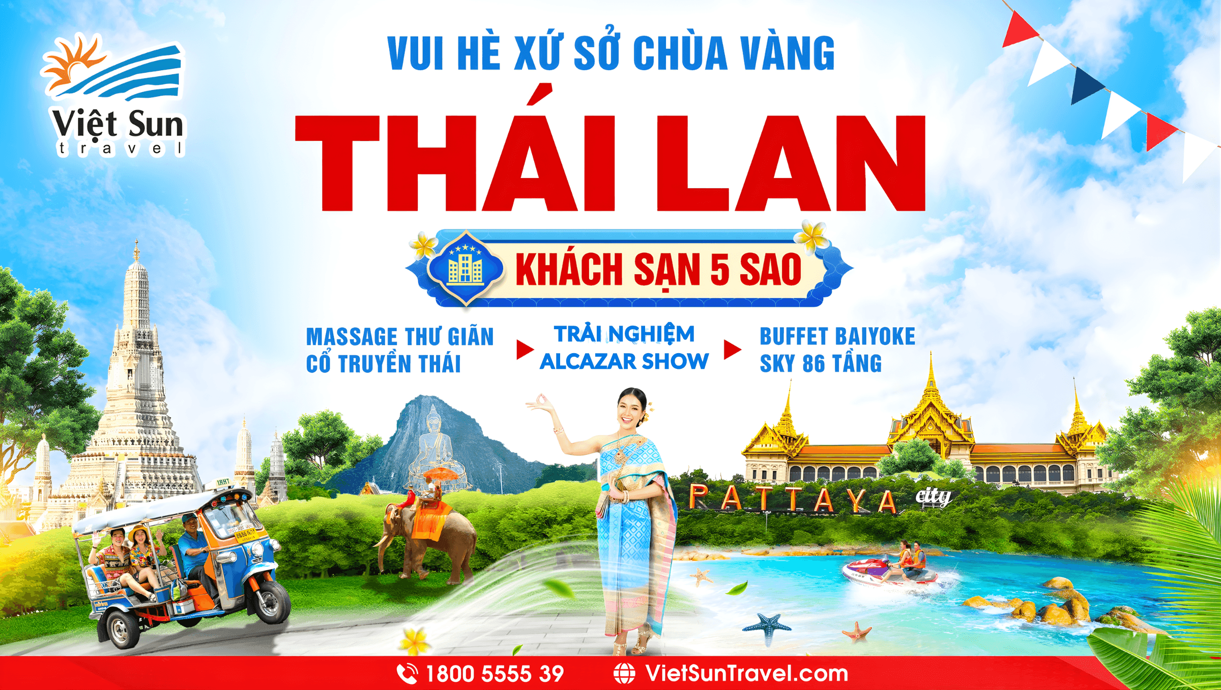 Tour Hè Thái Lan: Bangkok - Pattaya 5N4Đ